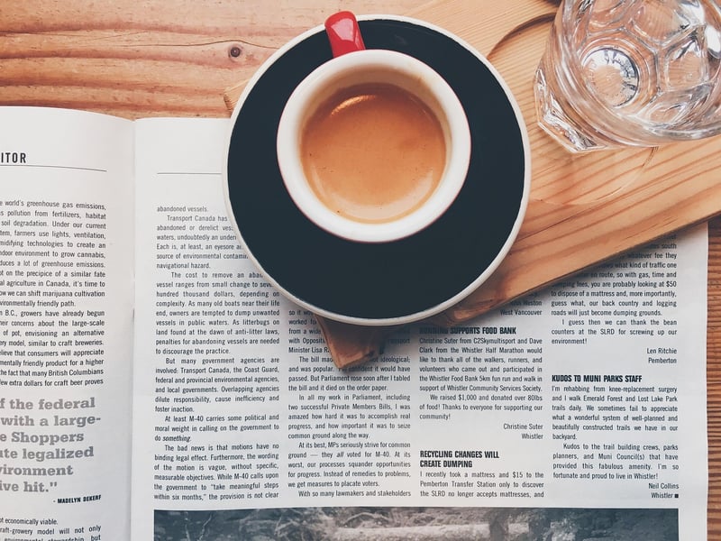 Newspaper Coasters